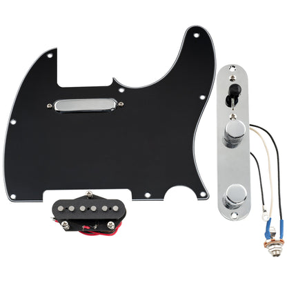 Musiclily Pro Pre-wired Standard Tele Pickguard and Loaded Control Plate with Artec Pickups Alnico 5 Magnet for TL Style Electric Guitar