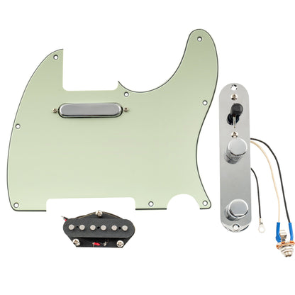 Musiclily Pro Pre-wired Standard Tele Pickguard and Loaded Control Plate with Artec Pickups Alnico 5 Magnet for TL Style Electric Guitar