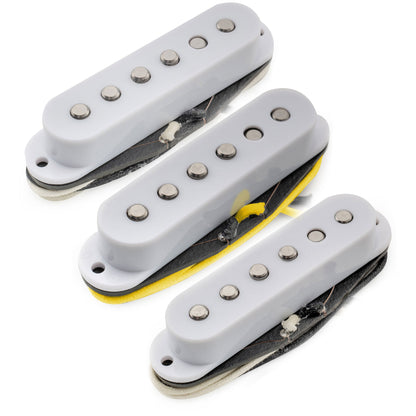 Musiclily Pro ST-50S Staggered Alnico 5 Single Coil Neck Middle Bridge Pickups Set for Strat Style Electric Guitar