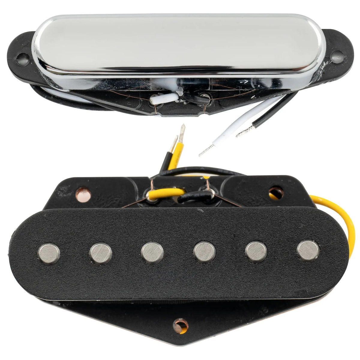 Musiclily Pro TL-60S Alnico 5 Single Coil Neck Bridge Pickups Set for Tele Style Electric Guitar
