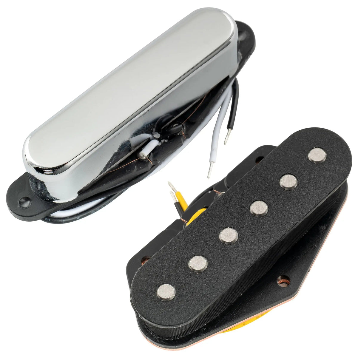 Musiclily Pro TL-60S Alnico 5 Single Coil Neck Bridge Pickups Set for Tele Style Electric Guitar
