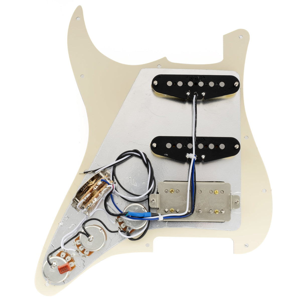 Musiclily Pro-SE ST-HSS-60SE Pre-wired Pickguard with Alnico 5 Pickups 5-Way Switch for Strat Style Electric Guitar