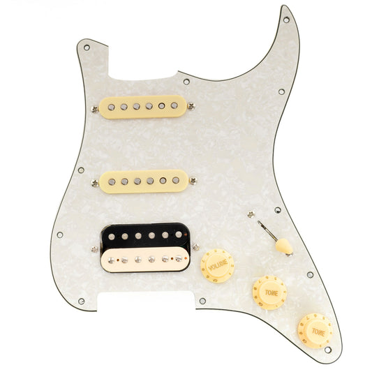 Musiclily Pro-SE ST-HSS-60SE Pre-wired Pickguard with Alnico 5 Pickups 5-Way Switch for Strat Style Electric Guitar