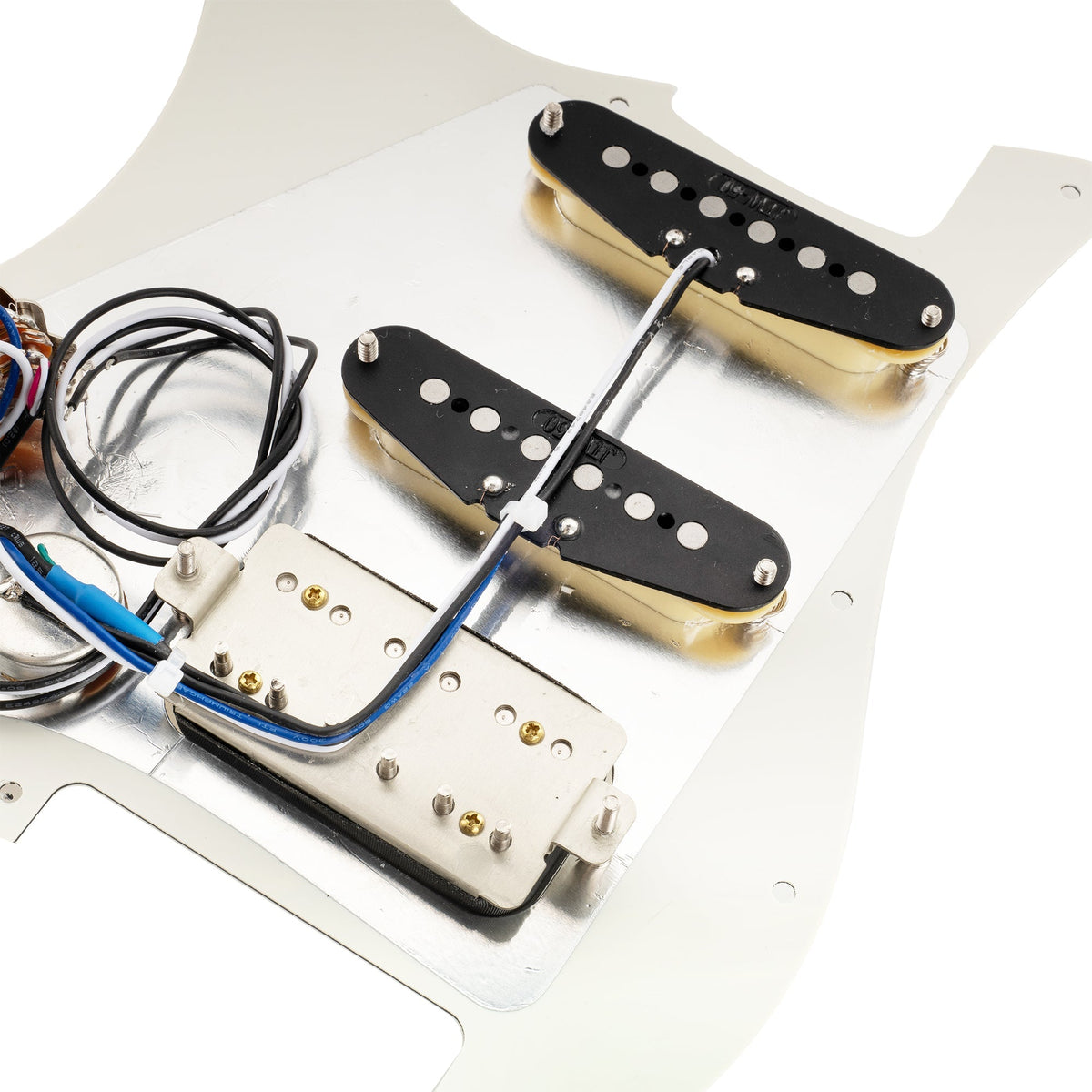 Musiclily Pro-SE ST-HSS-60SE Pre-wired Pickguard with Alnico 5 Pickups 5-Way Switch for Strat Style Electric Guitar