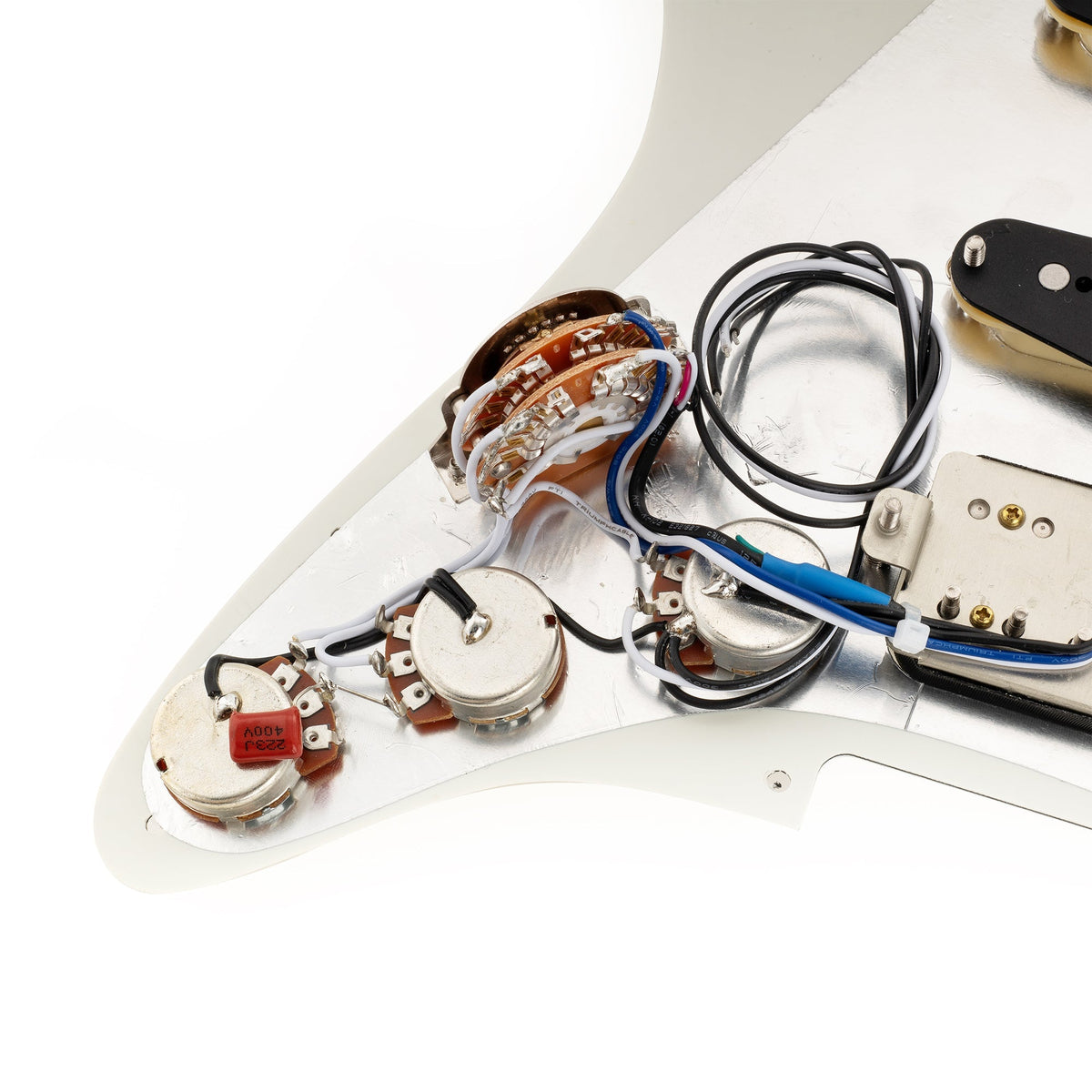 Musiclily Pro-SE ST-HSS-60SE Pre-wired Pickguard with Alnico 5 Pickups 5-Way Switch for Strat Style Electric Guitar