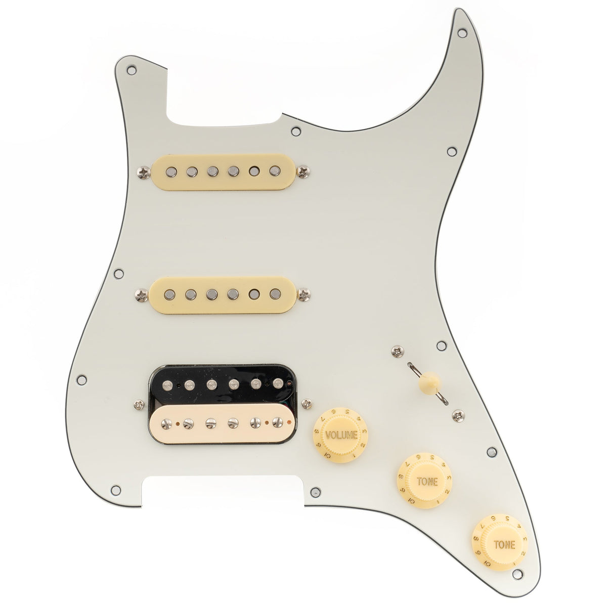 Musiclily Pro-SE ST-HSS-60SE Pre-wired Pickguard with Alnico 5 Pickups 5-Way Switch for Strat Style Electric Guitar