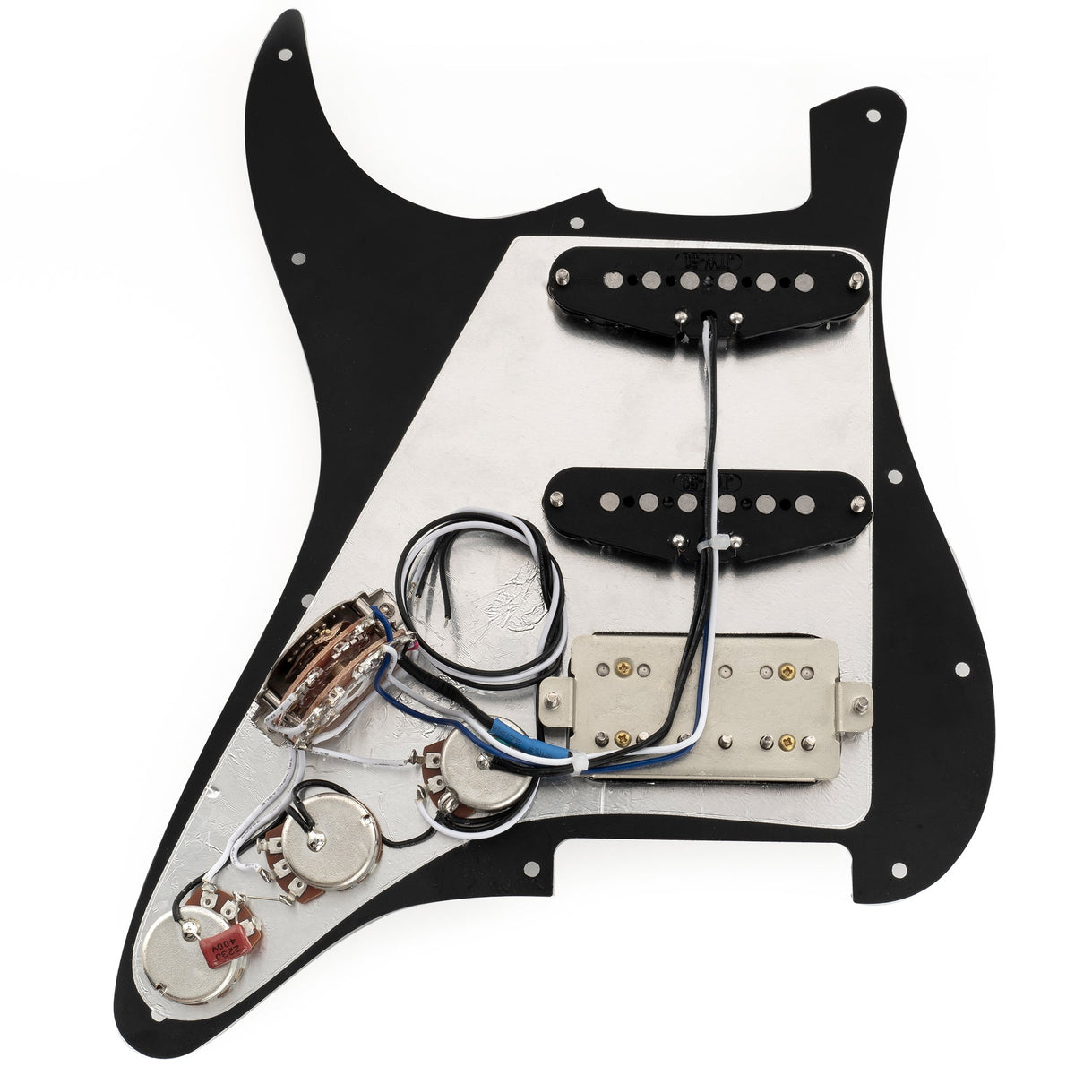 Musiclily Pro-SE ST-HSS-60SE Pre-wired Pickguard with Alnico 5 Pickups 5-Way Switch for Strat Style Electric Guitar