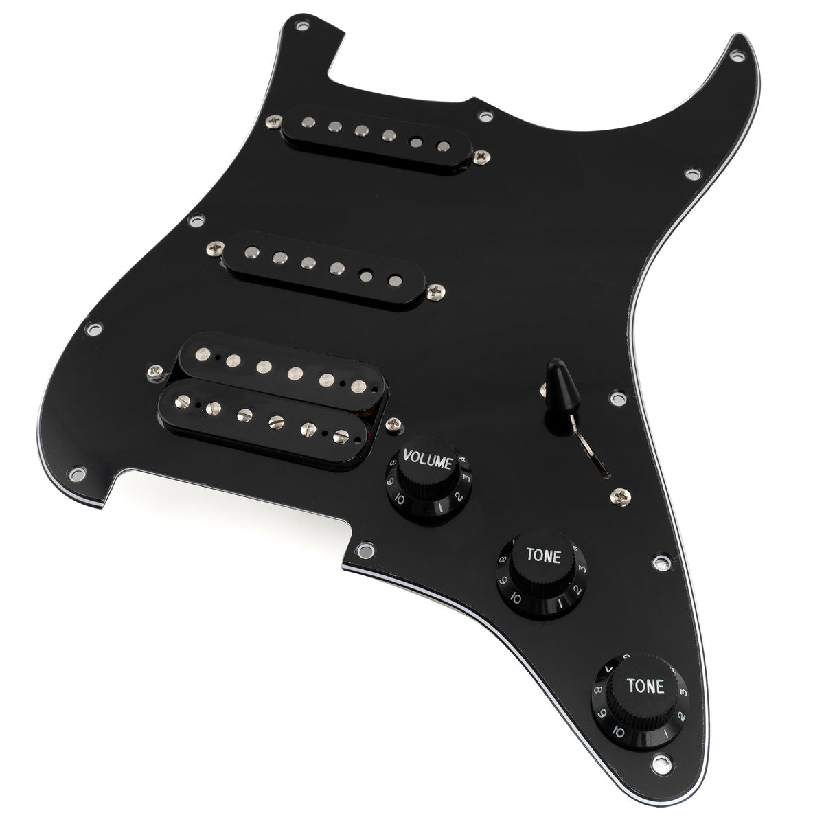 Musiclily Pro-SE ST-HSS-60SE Pre-wired Pickguard with Alnico 5 Pickups 5-Way Switch for Strat Style Electric Guitar