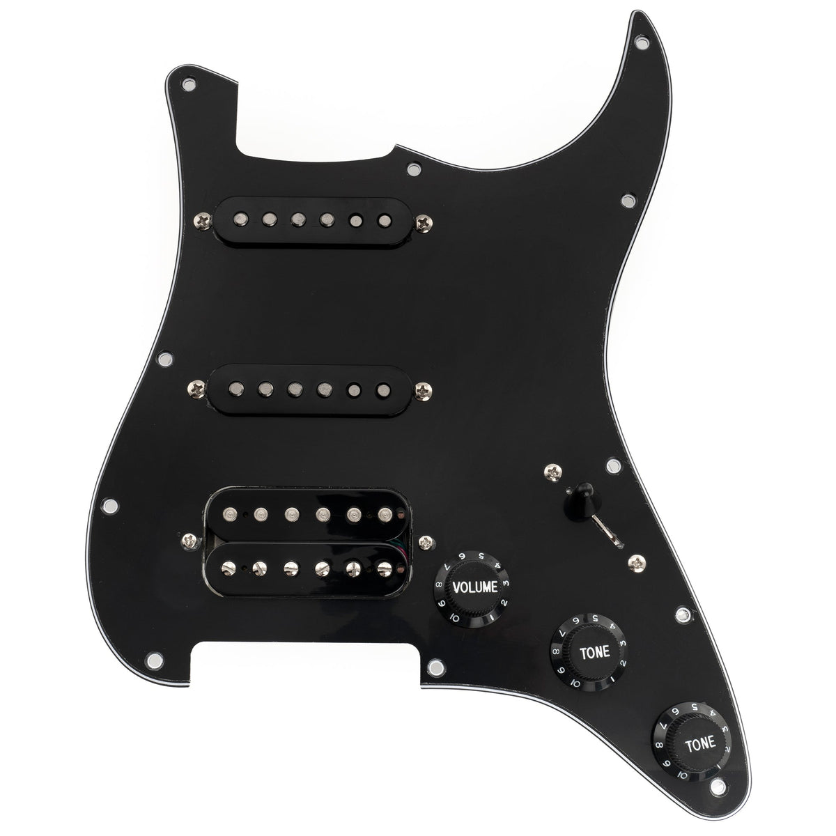 Musiclily Pro-SE ST-HSS-60SE Pre-wired Pickguard with Alnico 5 Pickups 5-Way Switch for Strat Style Electric Guitar