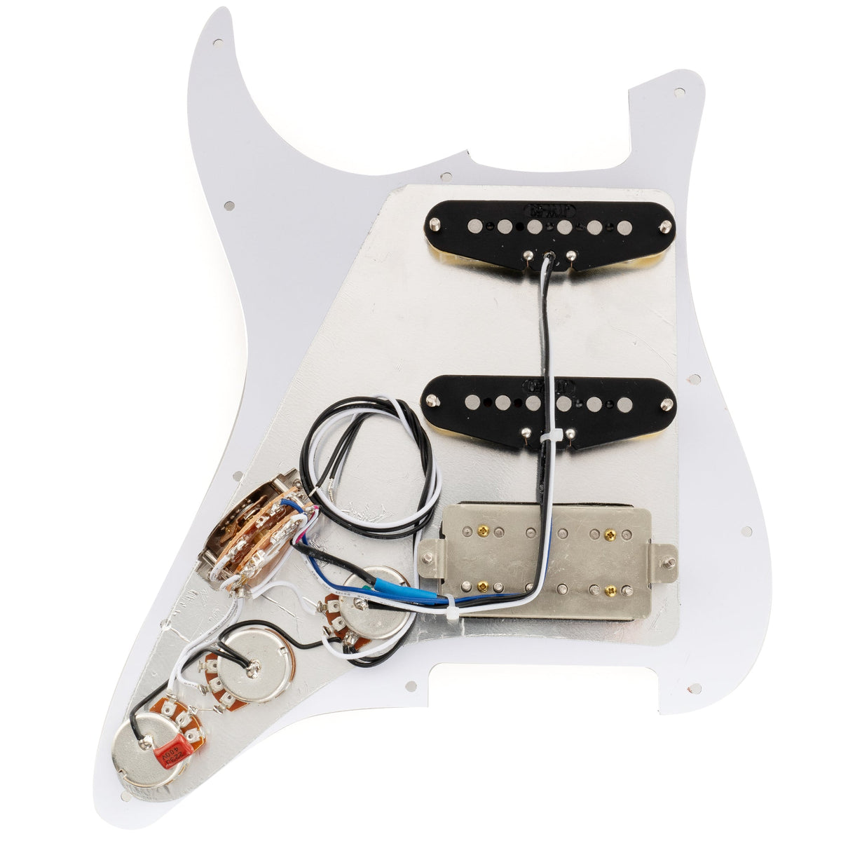 Musiclily Pro-SE ST-HSS-60SE Pre-wired Pickguard with Alnico 5 Pickups 5-Way Switch for Strat Style Electric Guitar