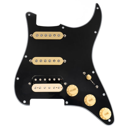 Musiclily Pro-SE ST-HSS-60SE Pre-wired Pickguard with Alnico 5 Pickups 5-Way Switch for Strat Style Electric Guitar