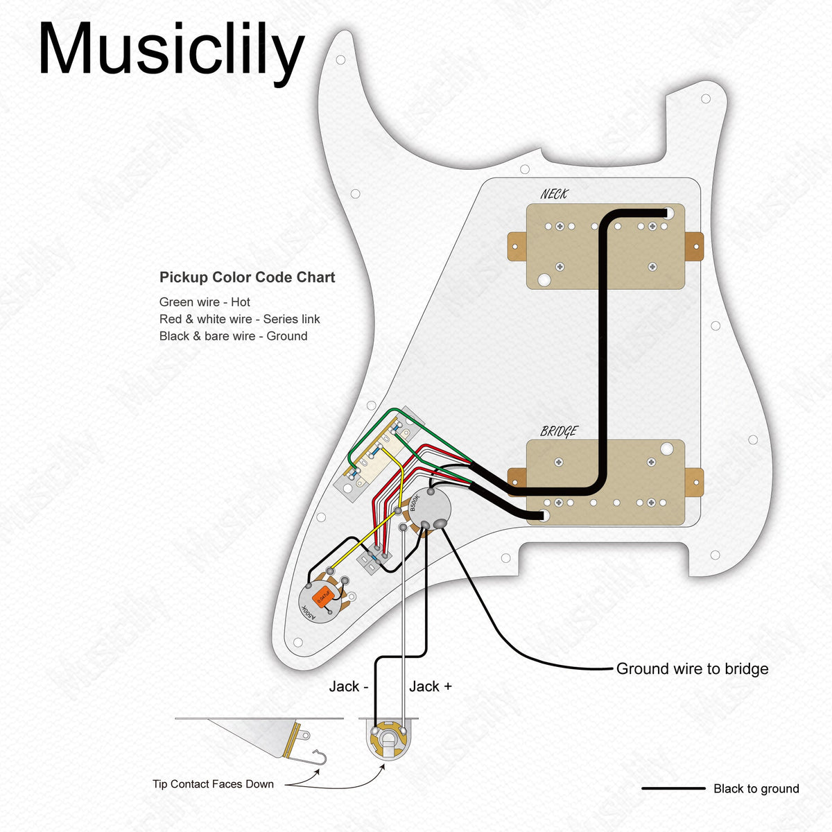 Musiclily Pro-SE ST-HH-OMHA Pre-wired Pickguard with Alnico 5 Humbuckers Mini Toggle Switch for Strat Style Electric Guitar