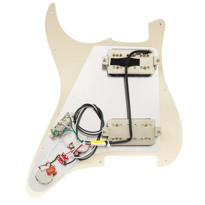 Musiclily Pro-SE ST-HH-OMHA Pre-wired Pickguard with Alnico 5 Humbuckers Mini Toggle Switch for Strat Style Electric Guitar