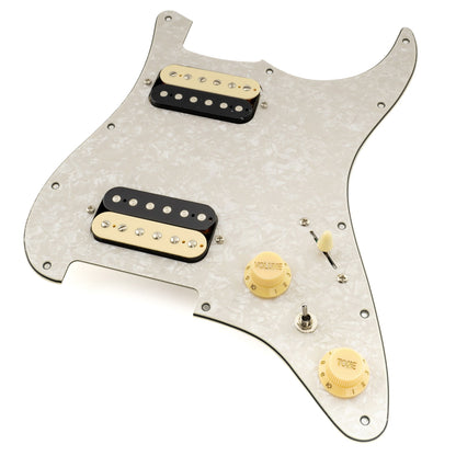 Musiclily Pro-SE ST-HH-OMHA Pre-wired Pickguard with Alnico 5 Humbuckers Mini Toggle Switch for Strat Style Electric Guitar