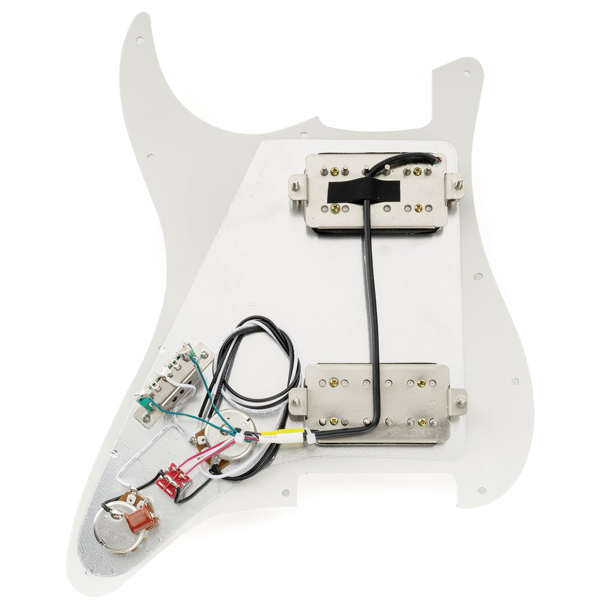 Musiclily Pro-SE ST-HH-OMHA Pre-wired Pickguard with Alnico 5 Humbuckers Mini Toggle Switch for Strat Style Electric Guitar