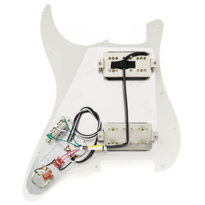 Musiclily Pro-SE ST-HH-OMHA Pre-wired Pickguard with Alnico 5 Humbuckers Mini Toggle Switch for Strat Style Electric Guitar