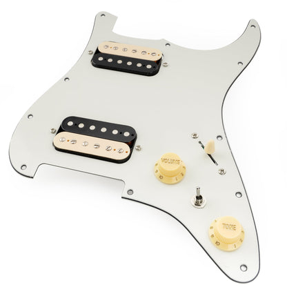 Musiclily Pro-SE ST-HH-OMHA Pre-wired Pickguard with Alnico 5 Humbuckers Mini Toggle Switch for Strat Style Electric Guitar