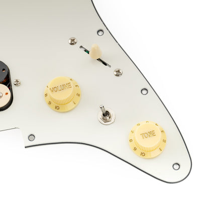 Musiclily Pro-SE ST-HH-OMHA Pre-wired Pickguard with Alnico 5 Humbuckers Mini Toggle Switch for Strat Style Electric Guitar