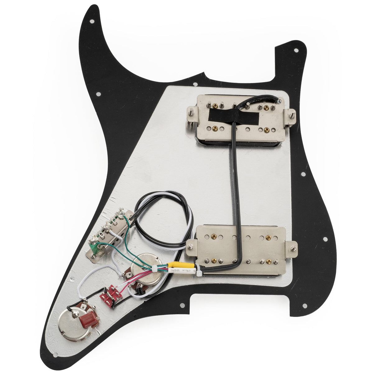 Musiclily Pro-SE ST-HH-OMHA Pre-wired Pickguard with Alnico 5 Humbuckers Mini Toggle Switch for Strat Style Electric Guitar