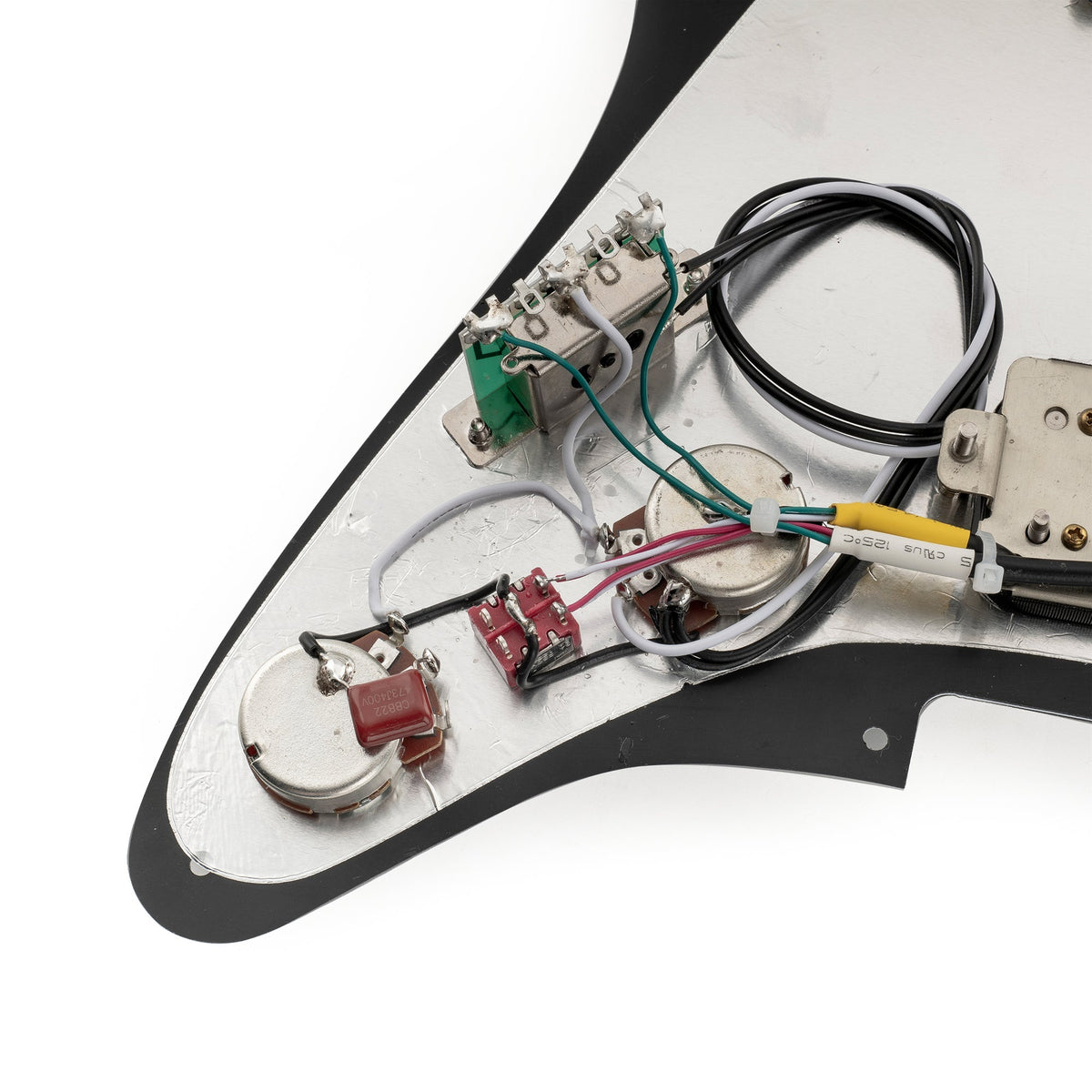 Musiclily Pro-SE ST-HH-OMHA Pre-wired Pickguard with Alnico 5 Humbuckers Mini Toggle Switch for Strat Style Electric Guitar