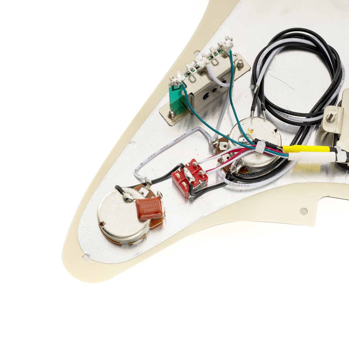 Musiclily Pro-SE ST-HH-OMHA Pre-wired Pickguard with Alnico 5 Humbuckers Mini Toggle Switch for Strat Style Electric Guitar