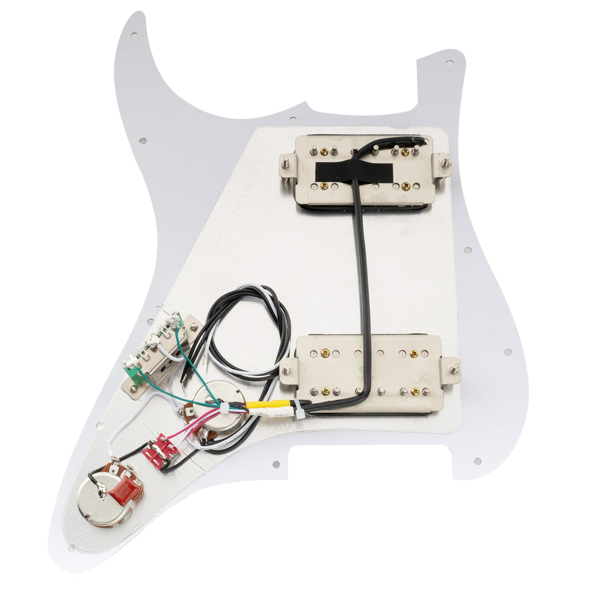 Musiclily Pro-SE ST-HH-OMHA Pre-wired Pickguard with Alnico 5 Humbuckers Mini Toggle Switch for Strat Style Electric Guitar