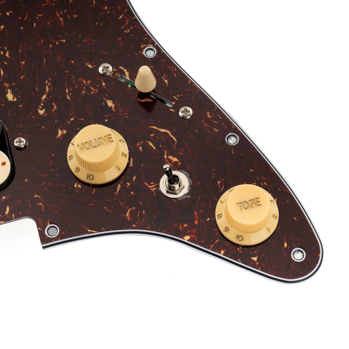 Musiclily Pro-SE ST-HH-OMHA Pre-wired Pickguard with Alnico 5 Humbuckers Mini Toggle Switch for Strat Style Electric Guitar