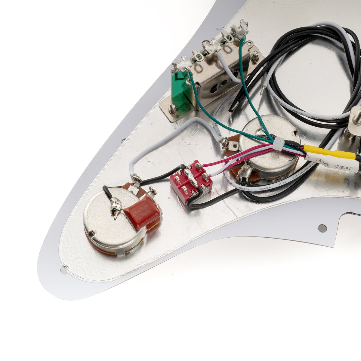 Musiclily Pro-SE ST-HH-OMHA Pre-wired Pickguard with Alnico 5 Humbuckers Mini Toggle Switch for Strat Style Electric Guitar