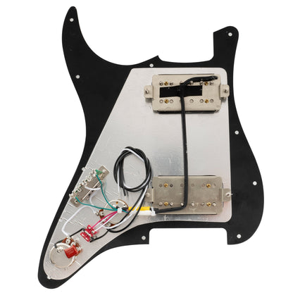 Musiclily Pro-SE ST-HH-OMHA Pre-wired Pickguard with Alnico 5 Humbuckers Mini Toggle Switch for Strat Style Electric Guitar