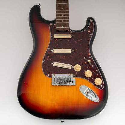 Musiclily Pro-SE ST-DPHA Pre-wired SSS Pickguard with Alnico 5 Mini Rail Humbucker for Strat Style Electric Guitar