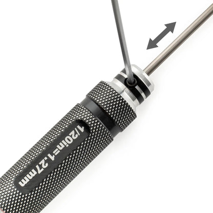 Musiclily Pro High Speed Steel 1/20 Inch (1.27mm) Hex Screwdriver Hex Key Wrench for Guitar Bass Bridge Saddles or Knobs Adjustment