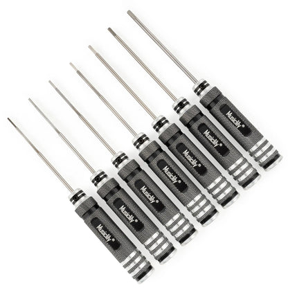 Musiclily Pro High Speed Steel 7Pcs Hex Screwdrivers Hex Keys Wrenches Set for Guitar Bass Bridge Saddles or Knobs Adjustment
