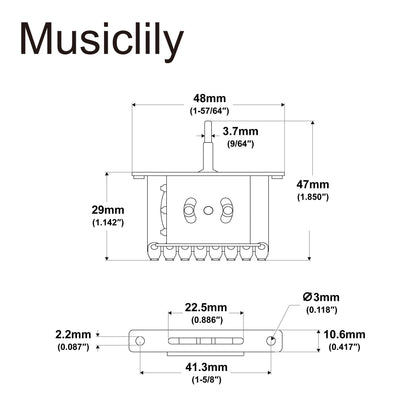 Musiclily Pro 3-Way Pickup Selector Blade Switch Lever Switch for Imported Tele Style Electric Guitar