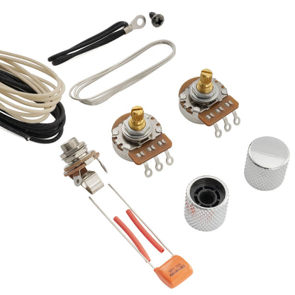 Musiclily Pro Electric Bass DIY Wiring Kit Upgrade for Import Style Precision Bass with 1A1B Pots