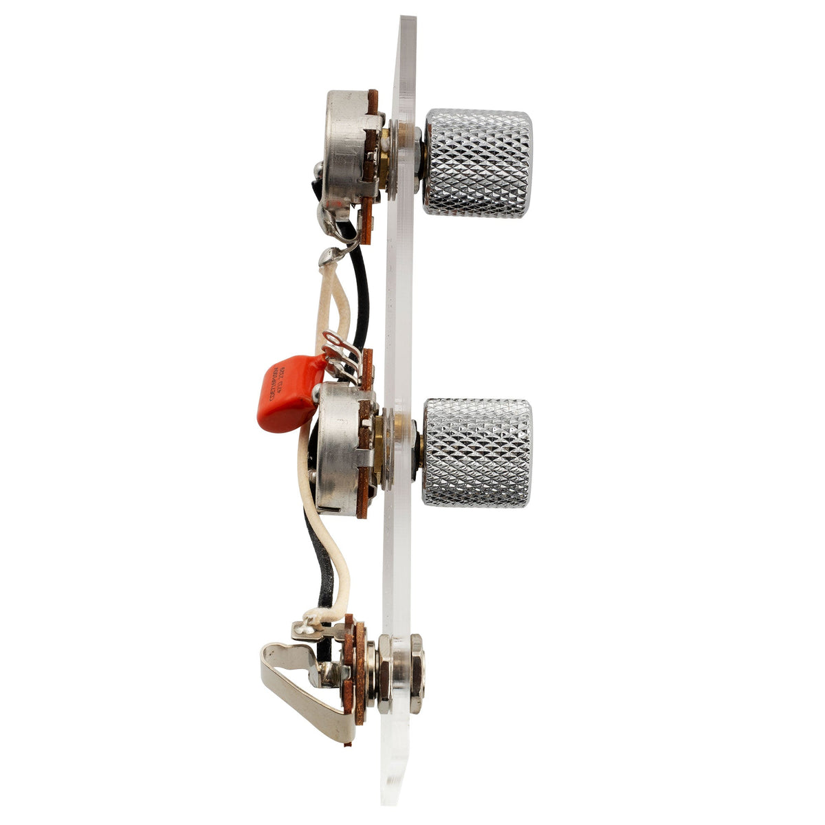 Musiclily Pro Electric Bass Pre-wired Wiring Harness Upgrade for Import Style Precision Bass with 1A1B Pots