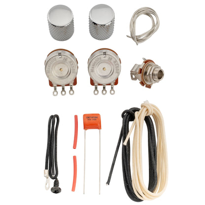 Musiclily Pro Electric Bass Pre-wired Wiring Harness Upgrade for Import Style Precision Bass with 1A1B Pots