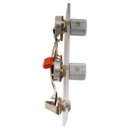 Musiclily Pro Electric Bass Pre-wired Wiring Harness Upgrade for American Style Precision Bass with 2A Pots
