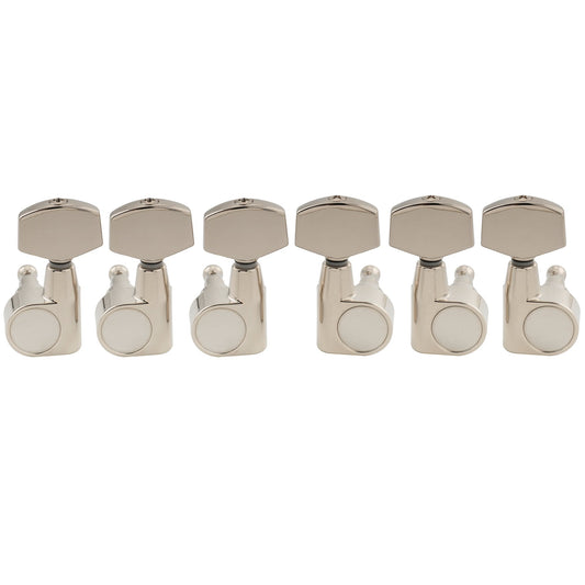 Musiclily Pro R18T-15 3R3L 18:1 Ratio 1-Pin Full Sealed Machine Heads Tuners Tuning Pegs Keys with Big Hex Button for Taylor Style Acoustic Guitar