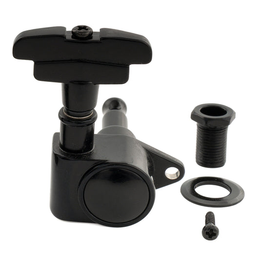 Musiclily Pro R18K-23 Single 18:1 Ratio Full Sealed Machine Head Bass Side Tuner Tuning Peg Key with GR-Style Button for Acoustic Electric Guitar