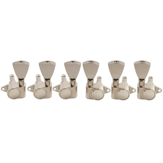 Musiclily Pro R18K-25 3R3L 18:1 Ratio Full Sealed Machine Heads Tuners Tuning Pegs Keys with Keystone Button for Acoustic Electric Guitar