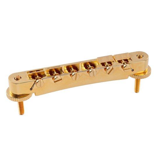 Kluson USA 52mm Replacement Wired ABR-1 Tune-O-Matic Bridge with Brass Saddles for Gibson LP SG Style Electric Guitar